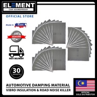 30-Pcs ELEMENT 2.0mm Car Soundproof and Heat Deadening (75cm X 50cm)