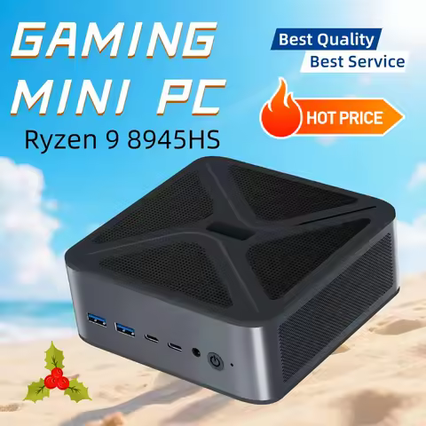 Mini PC SZBOX GH8 Ryzen 9 8945HS DDR5 5600MT/s M.2 SSD HDMI2.1 WiFi 6 BT5.2 Dual 2.5G LAN Desktop Ga