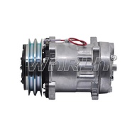 8600211 SD7H157960 Auto AC Compressor 12V Car Air Conditioning Cooling Pump Compressor 7H15 For Massey Ferguson 12V WXTK