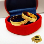 LAELA CINCIN BELAH ROTAN TENGAH PASIR EMAS TULEN 916 GOLD RING