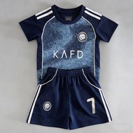 26-27 Summer Season Top Selling Children's Soccer Clothing No. 7 Boys Girls Quick-Dry Sports Soccer 