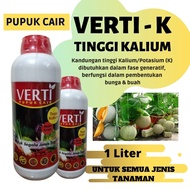 Pupuk NPK Cair VERTI GROW  DAN VERTI K 1 Liter Pupuk Cair NPK Plus ZPT Untuk Menyuburkan buah Tanama