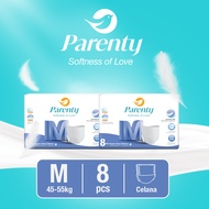 [2Pack] Parenty Adult Pants Soft Diapers Size M/L/XL Diapers Adult Pants Soft Absorb Fast
