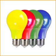 BZSTB LED Color Light Bulb, 9W, E27, Red Light Bulb, Festive Atmosphere Light Bulb, Red Yellow Green Blue Energy-saving Light Bulb,