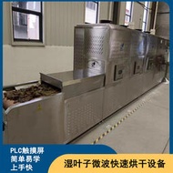 紫蘇葉烘乾隧道爐 溼葉子快速烘乾機 艾葉烘乾設備