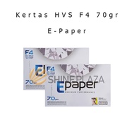 HVS F4 Paper 70gr 70gsm E Paper - White Folio Photocopy Print Paper 70 grams gsm EPaper