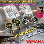 EMBLEM LOGO YAMAHA Y15 / LC135 / Y125ZR / LAGENDA RC LOGO SET GOLD / SILVER LOGO