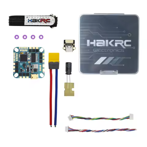 HAKRC F411 AIO F4126 Flight Controller BLHELI_S 20A/40A ESC Built-in OSD Barometer Current Sensor 2-