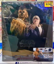 🎉特價優惠～全新現貨 Hot Toys MMS376 Star Wars Han Solo & Chewbacca 1/6 比例（012709）4897011181516