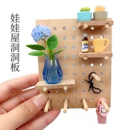 8Points12Points BJD Doll House Simulation Mini Rack ob11 gsc Wooden Wall Hole Board Model
