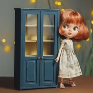 芭比娃娃、布萊斯娃娃1/6比例迷你書櫃。 Roombox家具