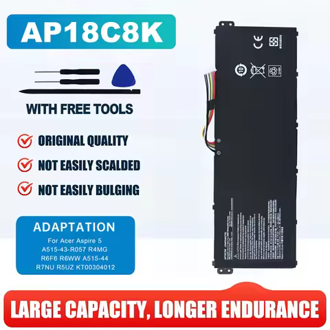 New AP18C8K Laptop Battery For Acer Aspire 5 A514-52G,A514-54,A515-44,A515-56,SPIN 3 SP314-54N,SWIFT