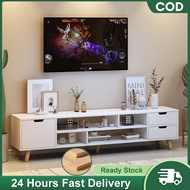 Malaysia Stock Wooden TV Cabinet 3Ft-6Ft Rak TV Kabinet TV Almari Tv Storage Console Media Living Ro