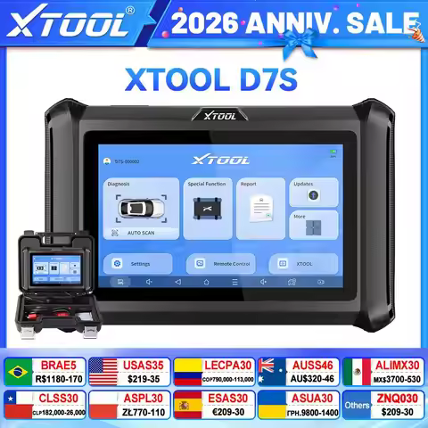 XTOOL D7S V2.0 All Systems Diagnostic Tools ECU Coding Active Tests Scanner Key Programming Tools 39