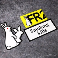New Product Creative Car Sticker Street Wear FR2 Rabbit Luggage Sticker Unique Car Motorcycle Modifi