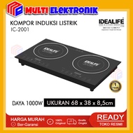 Idealife Kompor Listrik Induksi Idealife IC-2001 Induction Cooker 2 Tungku