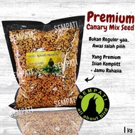 SEMPATI Pakan Burung Kenari Premium Omai Kenari 1kg Pakan Penggacor Lomba Harian Burung Kenari Extra
