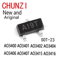 50PCS New and Original SMD AO3400A A09T MOSFET SOT-23 AO3400 AO3401 AO3402 AO3404 AO3406 AO3407 AO34