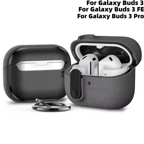Case for Samsung Galaxy Buds 3/Buds3 Pro/Buds3 FE with Secure Lock Full Body Protective Case for Gal
