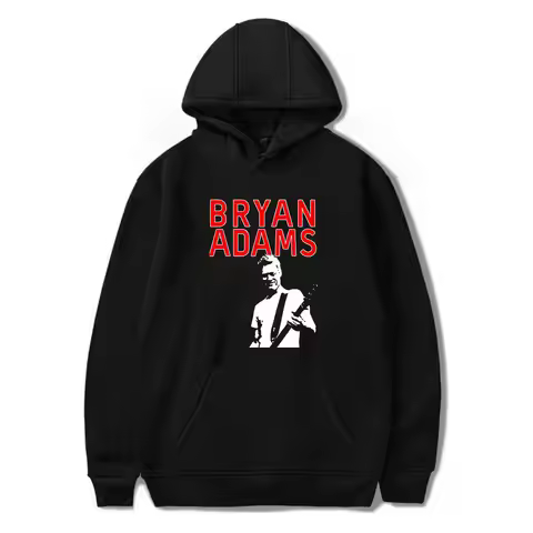 Bryan Adams Hoodies Vintage Merch Hoodie Men and Women Hip-hop Sports Pullover Sweatshirt