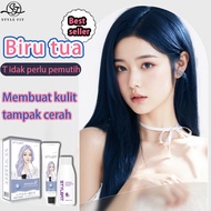 Beli 100ml gratis 100ml STYLE FIT cat rambut biru*200ml Mewarnai rambut Anda dengan mudah di rumah,T