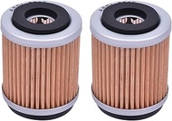 XYRVICT 2pcs HF143 Oil Filter Compatible with Yamaha for Bear Tra/cker 250 YFM250 YFM-250 1991-2004 