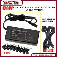 120W Universal Laptop Adapter For Notebook 15V-20V 8 DC Tips