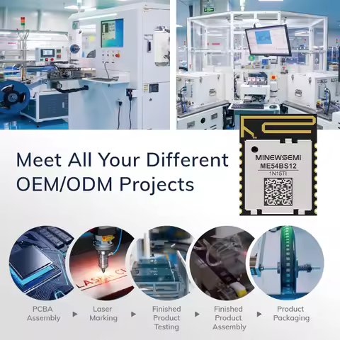 Cost Effective ME54BS12 nRF54L15 Bluetooth 6.0 Module BLE Mesh Wireless RF Modules Support Channel S