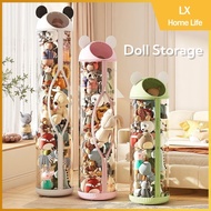 PVC Plush Doll Storage Box Doll Storage Bucket Doll Storage Bucket Transparent Toy Storage Cylindric