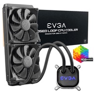 EVGA CLC 280mm All-In-One RGB LED CPU Liquid Cooler, 2x FX13 140mm PWM Fans, Intel, AMD, 5 YR Warran