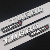 Mercedes Benz Turbo 4Matic Fender Emblem + New Mercy Side Emblem