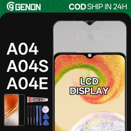 Genon PLS LCD for Samsung Galaxy A04 / A04s / A04e LCD Display Touch Screen with Frame Replacement P