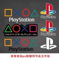 Game Mini Car Sticker Locomotive Sticker Decorative Sticker Video Game Button Symbol Reflective Stic