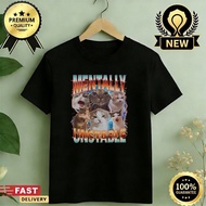 Mentally Unstable Cat Face Collage Graphic T-Shirt For Men And Women More Colors B9ea F8a2