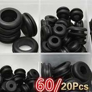 60//40//20pcs Black O Ring Rubber Washer Seals Gasket Grommet Assortment Kit Electrical Gasket O-Rin