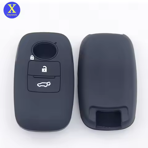 Xinyuexin Silicone Key Case Cover for Daihatsu for Toyota Yaris Cross Ativ Raize 3 Button Smart Remo
