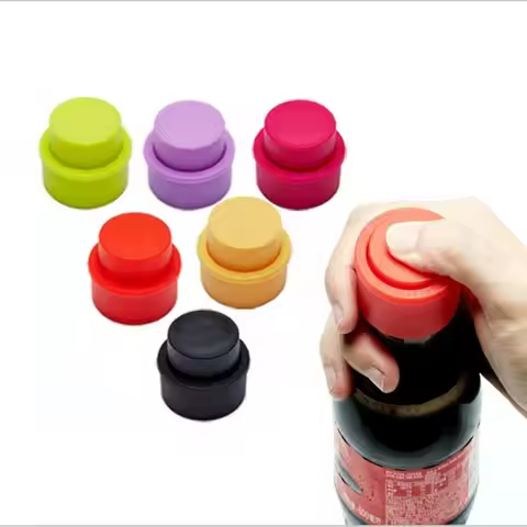 New Vacuum Drink Cap Inflatable Soft Sealer Fizzy Drink Carbonated Beverage Bottle Stopper Saver Pum