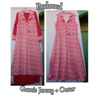 Preloved Gamis Jersey | Gamis dan Outer | Bisa COD | Termurah