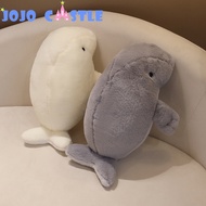 JOJO CASTLE Kawaii Manatee Plush Toy  Anime Cute Dugong Plushie Sea Cow Plush Toys Lifelike Animals 