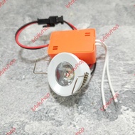 Mini Downlight Led Spot 1 Watt White Body 3014