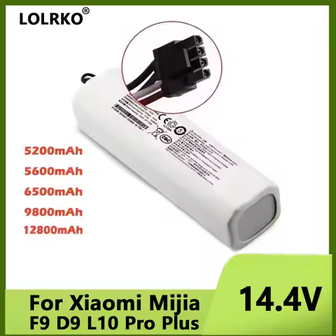 12800mAh Replacement Battery Compatible with Dreame F9 L10/L10s Pro/Z10 Pro D10s/D10 Plus Robotic Va