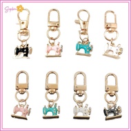 UVIGM> 4pcs Mini Sewing Machine Keychains – A Stitch Of Memory & Meaning, Vintage Miniature Enamel M