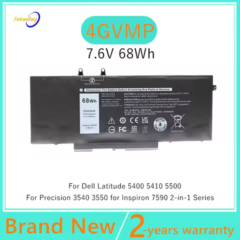 4GVMP Laptop Battery For Dell Latitude 5400 5410 5500 5510 For Precision 3540 3550 R8D7N 04GVMP RF7W