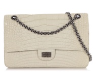 Chanel Off-White Alligator 2.55 Reissue 226 Ruthenium Hardware, 2006-2008