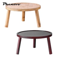 [Phenovo] Small Wooden Plant Stand Planter Rack Fireplace Flower Pot Holder Mini Plant Table for Pot