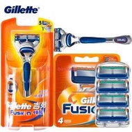Gillette 吉列 Fusion 5 剃須刀片適用於 Fusion 剃須刀手柄男士面部毛髮剃須盒替換剃須刀頭充裝