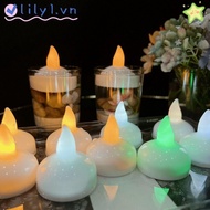 LILY 5Pcs Diya LED Light, Floating on Water Glowing Decor Candle Lamp, Waterproof Electric Diwali India Oil Lamp Deepavali Festival Decoration