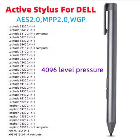 4096 level pressure Stylus Pen For Dell Inspiron 2-in-1 Latitude 2-in-1 AES 2.0/MPP 2.0 Active Pen P