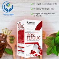 Iron Supplement Pills - Fefolic Supports hematopoiesis, Reduces Iron deficiency anemia (bottle of 30