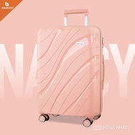 Vali Kéo Du Lịch NANCY Bamozo Size 24 Inch Bảo Hành 5 Năm Nhựa PP Cao Cấp Chịu Va Đập Tốt Chống Vỡ